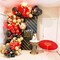 Red Black Gold Balloon Garland Arch Kit, 149Pcs Chrome Metallic Gold Marble Agate Black Balloons for Birthday Party Decorations Baby & Bridal Shower Wedding Graduation Party Supplies